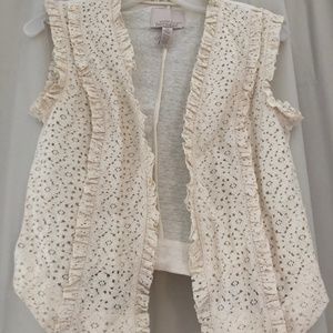 Banana Republic Heritage lace vest XS